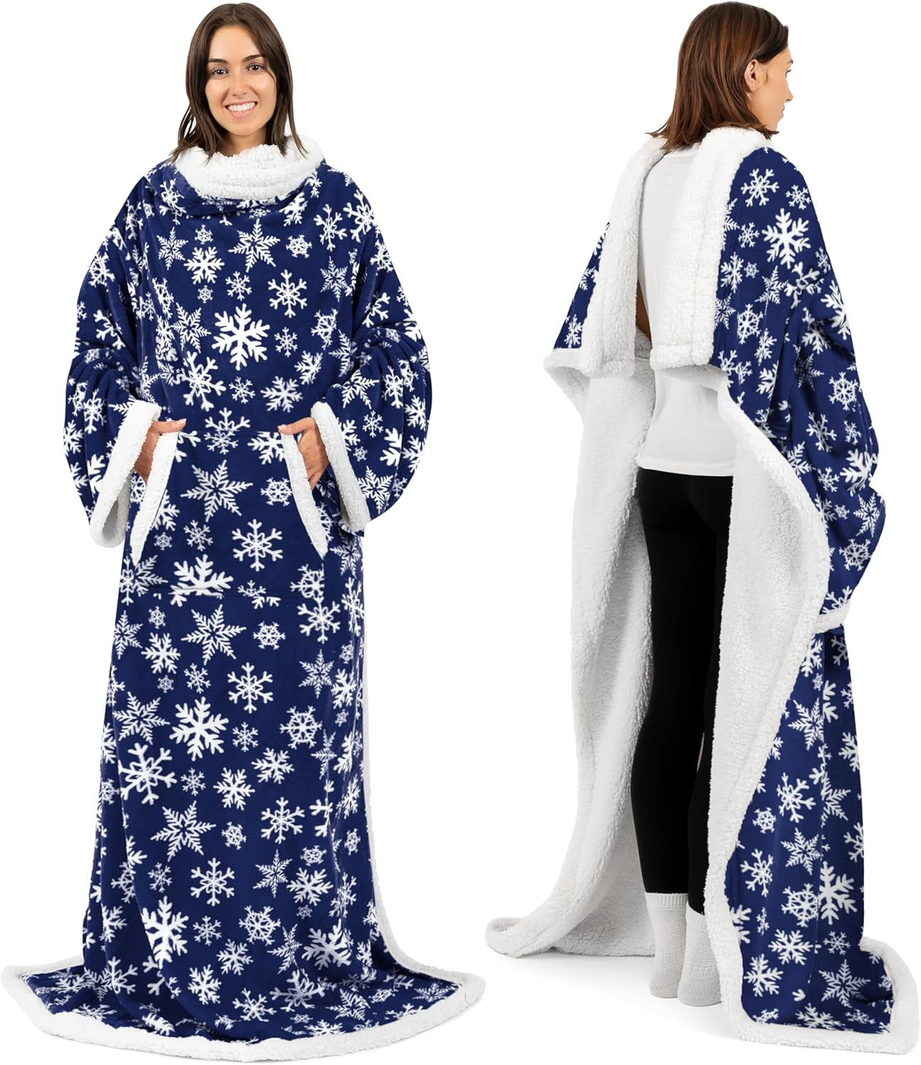 Premium Wearable Blanket - Warm, Cozy, Extra Soft, Lightweight