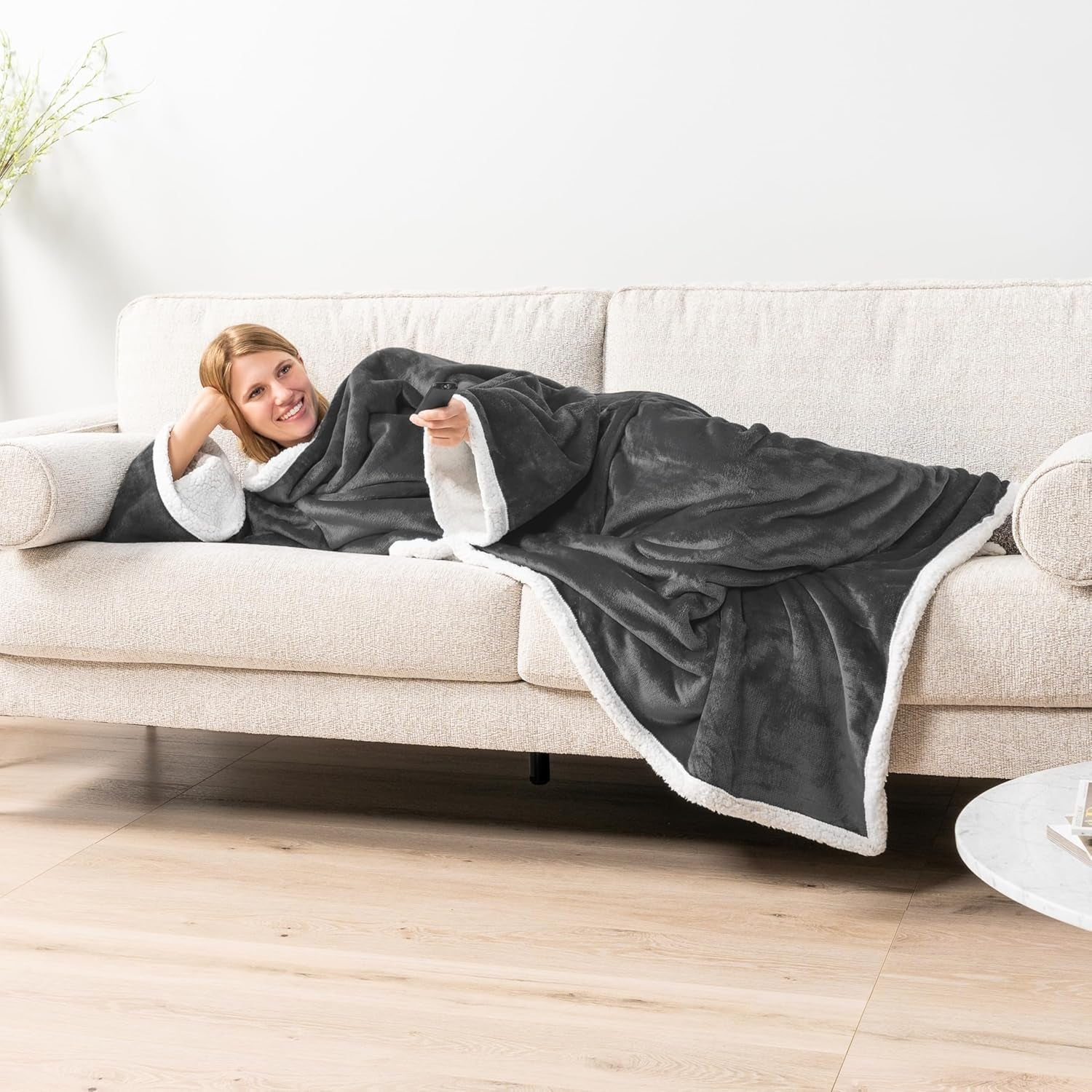 Premium Wearable Blanket - Warm, Cozy, Extra Soft, Lightweight