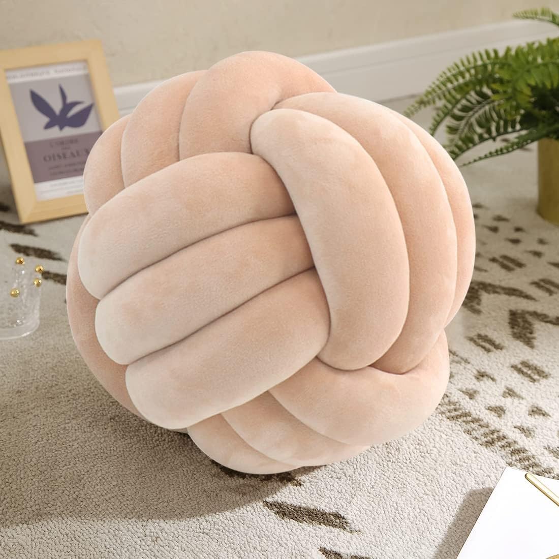 Modern Handmade Pillow - Knotted Pillow ball For Home Decor - Decorative Ball 