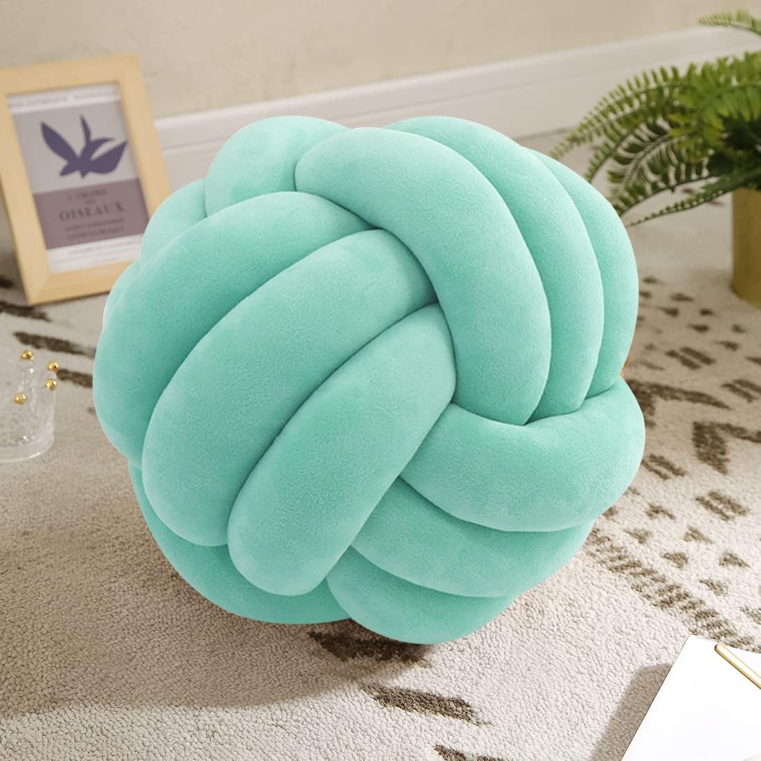 Modern Handmade Pillow - Knotted Pillow ball For Home Decor - Decorative Ball 