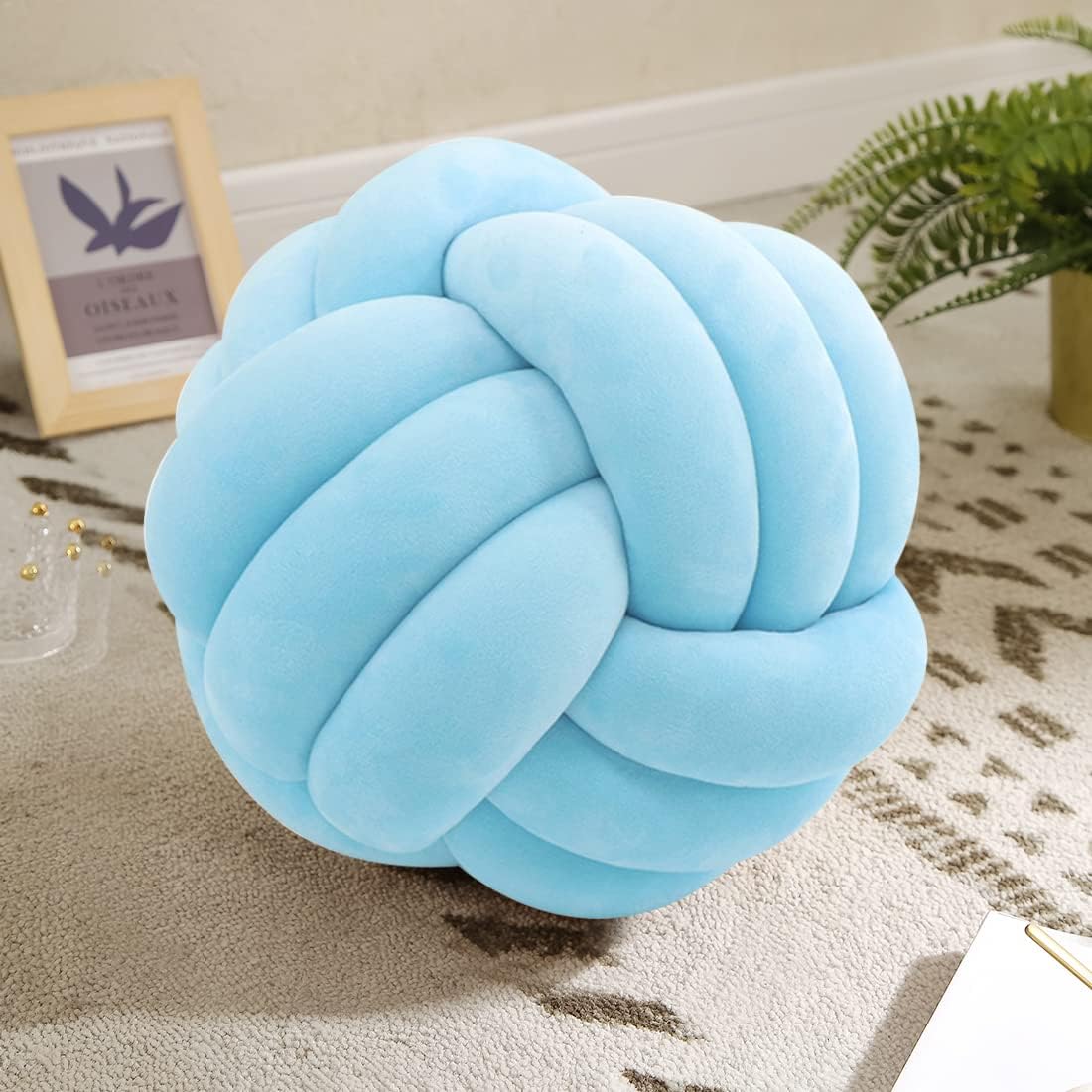 Modern Handmade Pillow - Knotted Pillow ball For Home Decor - Decorative Ball 