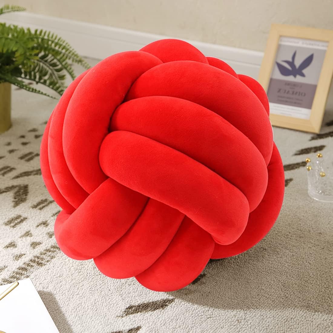 Modern Handmade Pillow - Knotted Pillow ball For Home Decor - Decorative Ball 