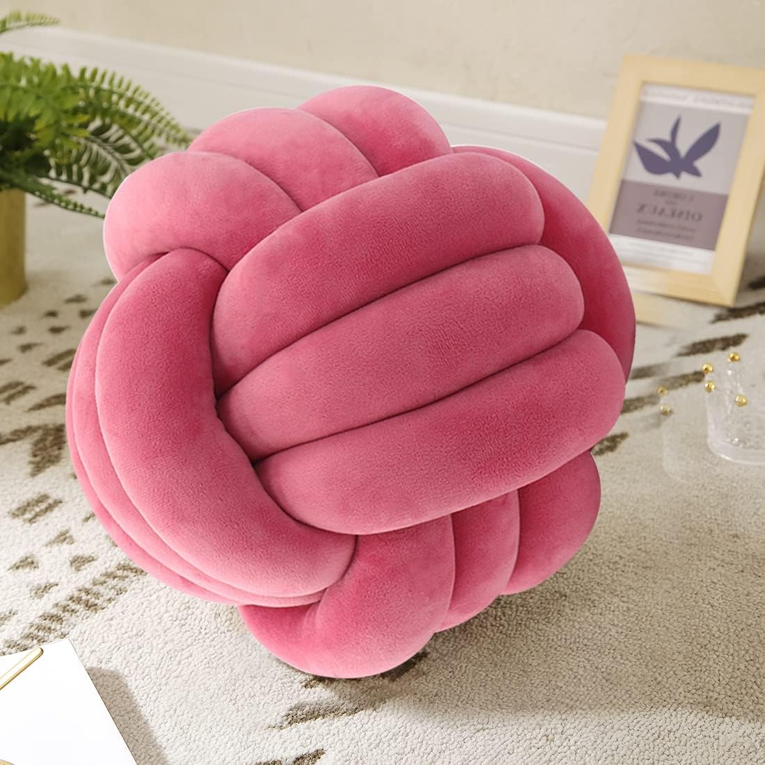 Modern Handmade Pillow - Knotted Pillow ball For Home Decor - Decorative Ball 