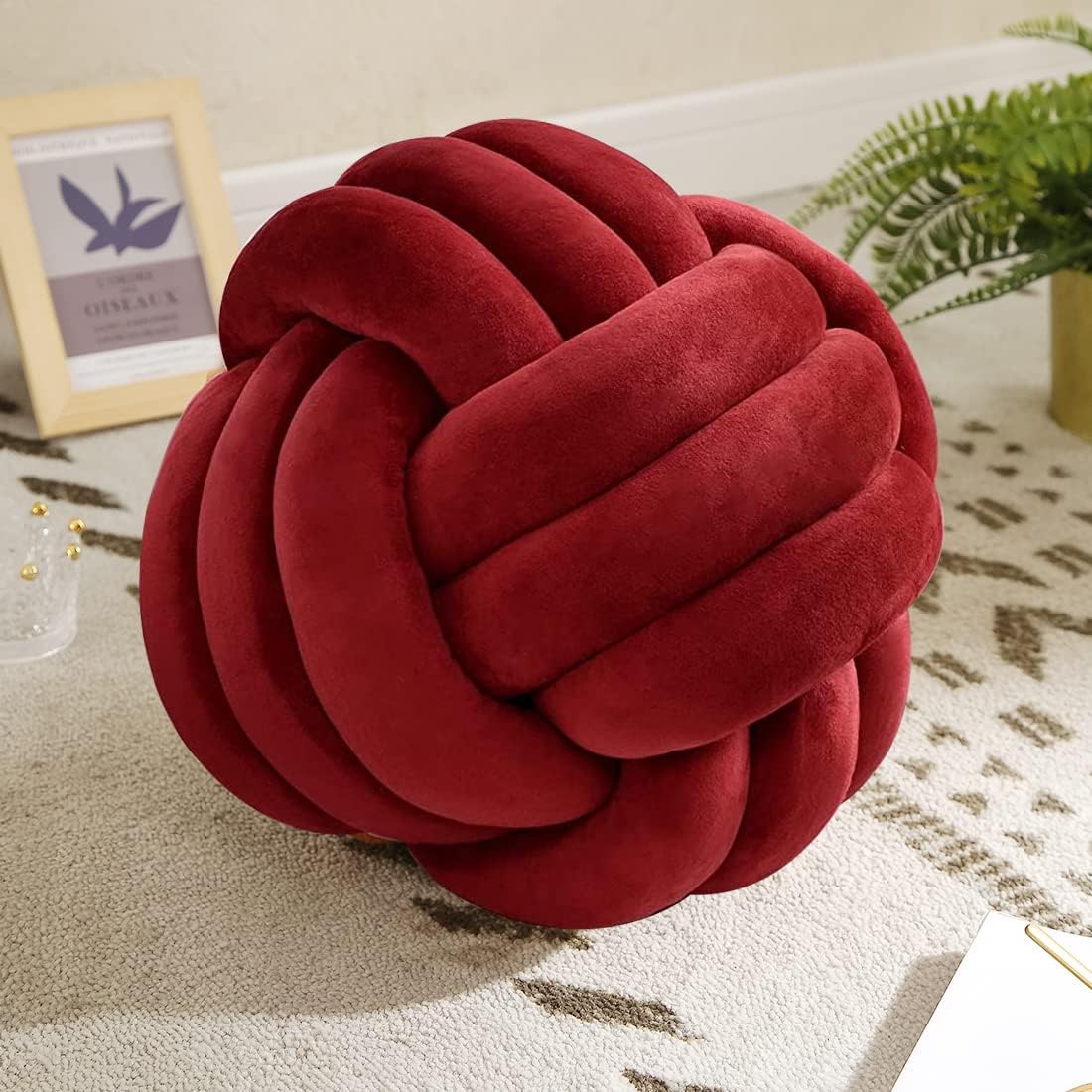 Modern Handmade Pillow - Knotted Pillow ball For Home Decor - Decorative Ball 