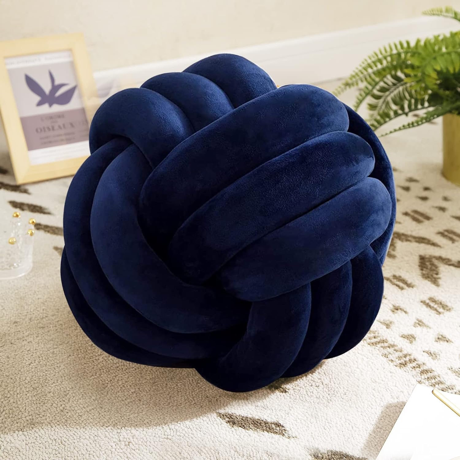 Modern Handmade Pillow - Knotted Pillow ball For Home Decor - Decorative Ball 