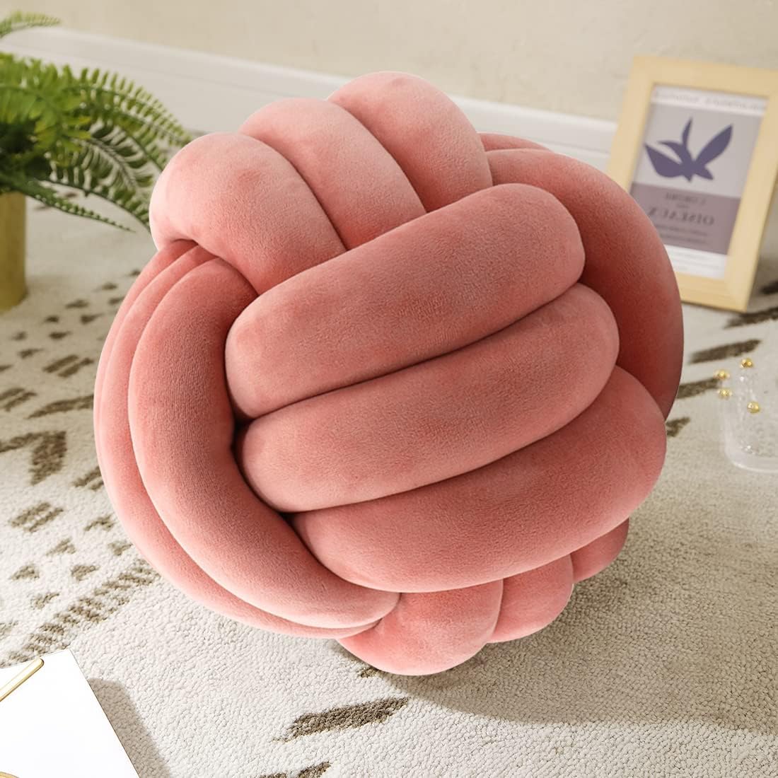 Modern Handmade Pillow - Knotted Pillow ball For Home Decor - Decorative Ball 