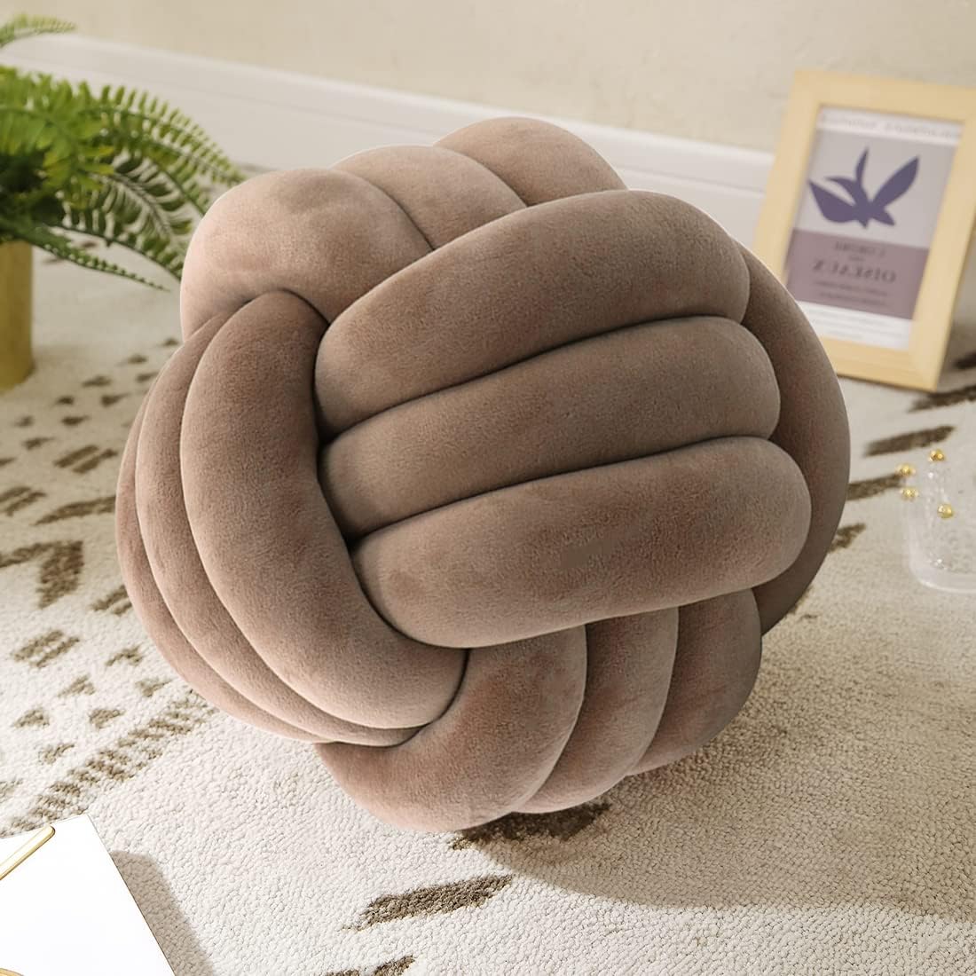 Modern Handmade Pillow - Knotted Pillow ball For Home Decor - Decorative Ball 