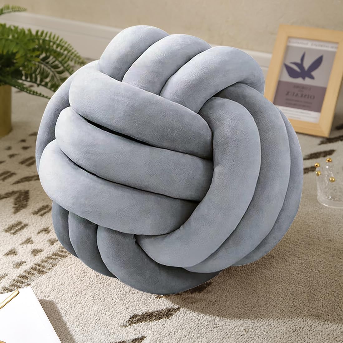 Modern Handmade Pillow - Knotted Pillow ball For Home Decor - Decorative Ball 