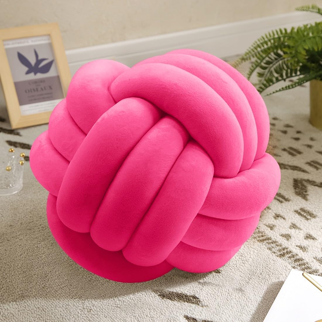 Modern Handmade Pillow - Knotted Pillow ball For Home Decor - Decorative Ball 