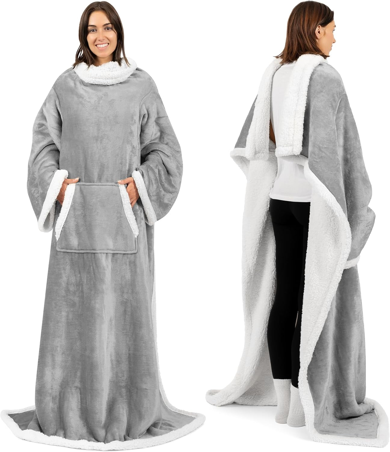 Premium Wearable Blanket - Warm, Cozy, Extra Soft, Lightweight